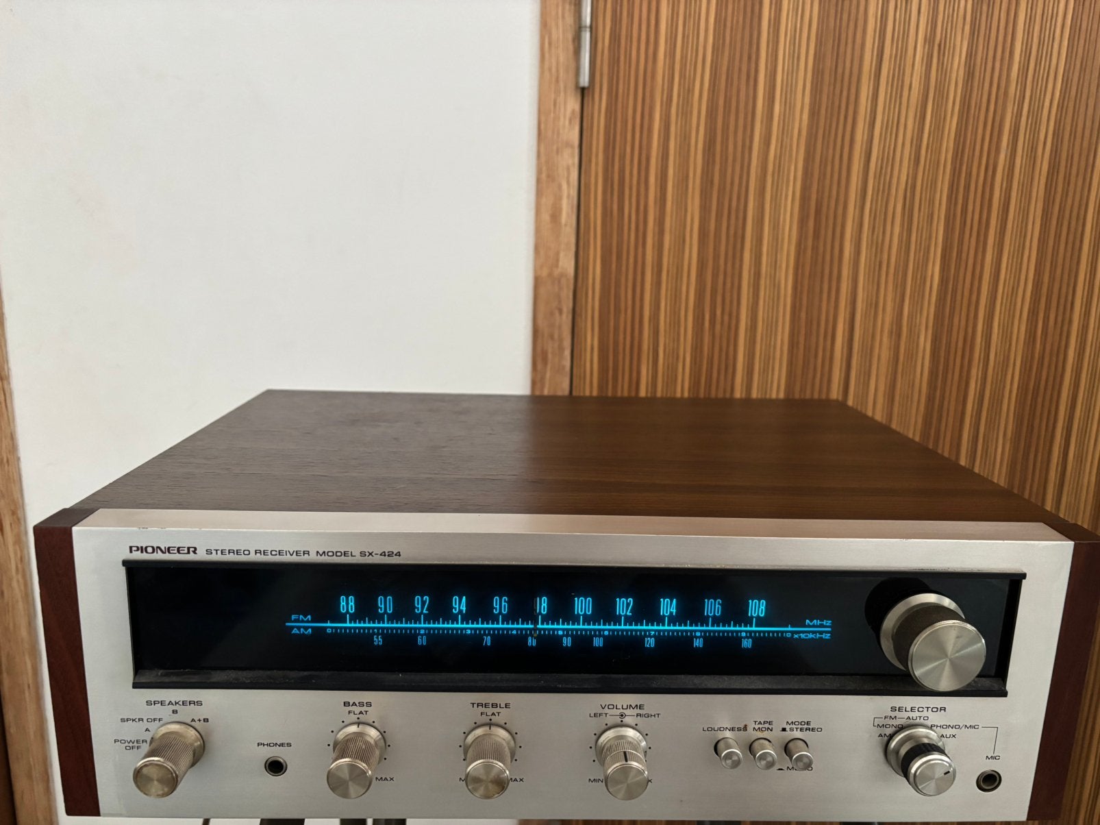 Te koop : vintage Pioneer receiver SX 424 near mint, Ophalen, Zo goed als nieuw, Minder dan 60 watt, Pioneer
