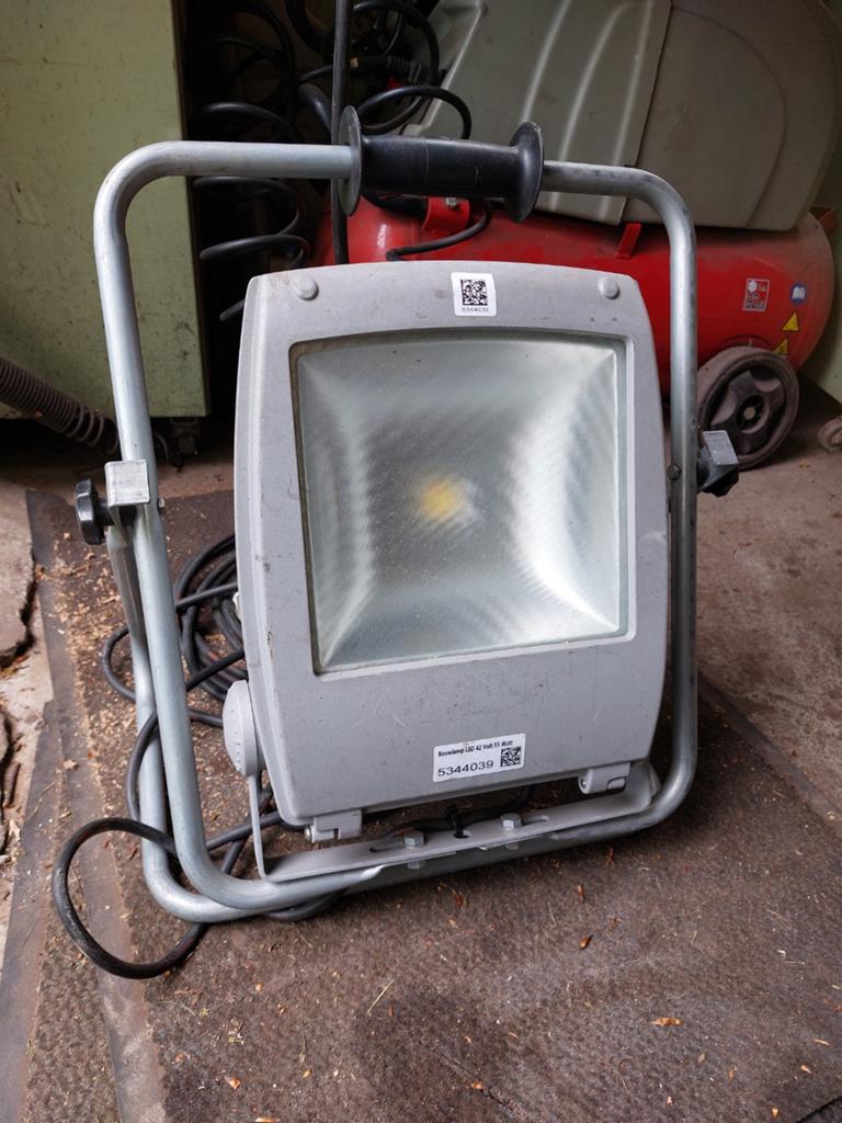 Veiligheids bouwlamp 42 volt led 55 watt Fenon, Ophalen of Verzenden, Gebruikt, 50 tot 200 watt