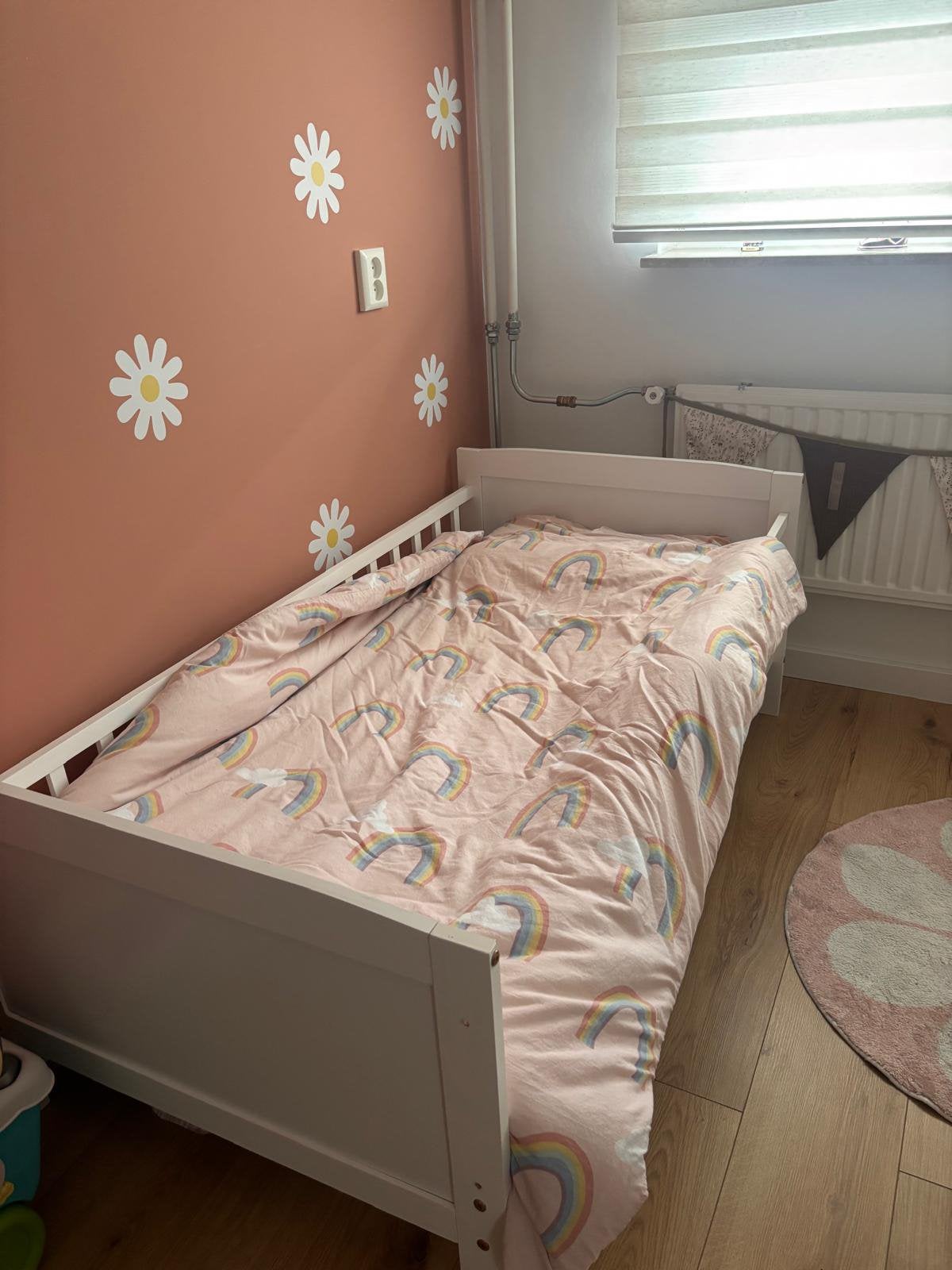 Peuterbed incl. Beddengoed te koop, Ophalen, 70 cm of minder, Wit, Tweepersoons