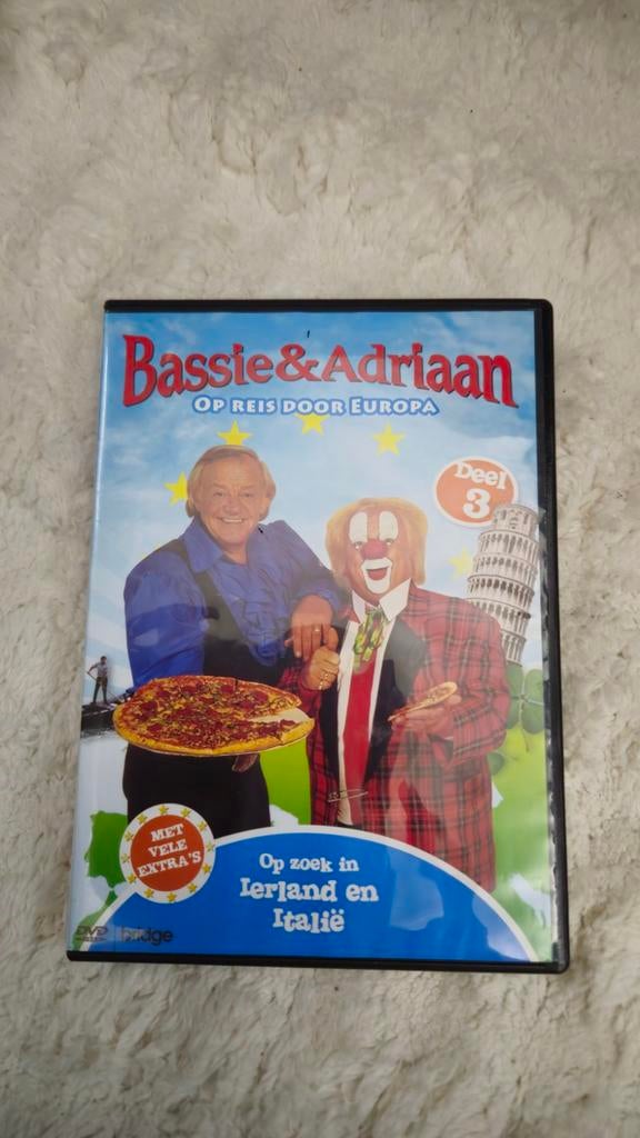 Bassie en Adriaan - De Verdwenen Kroon & Op Reis door Europa, Cd's en Dvd's, Alle leeftijden, Ophalen of Verzenden, Gebruikt