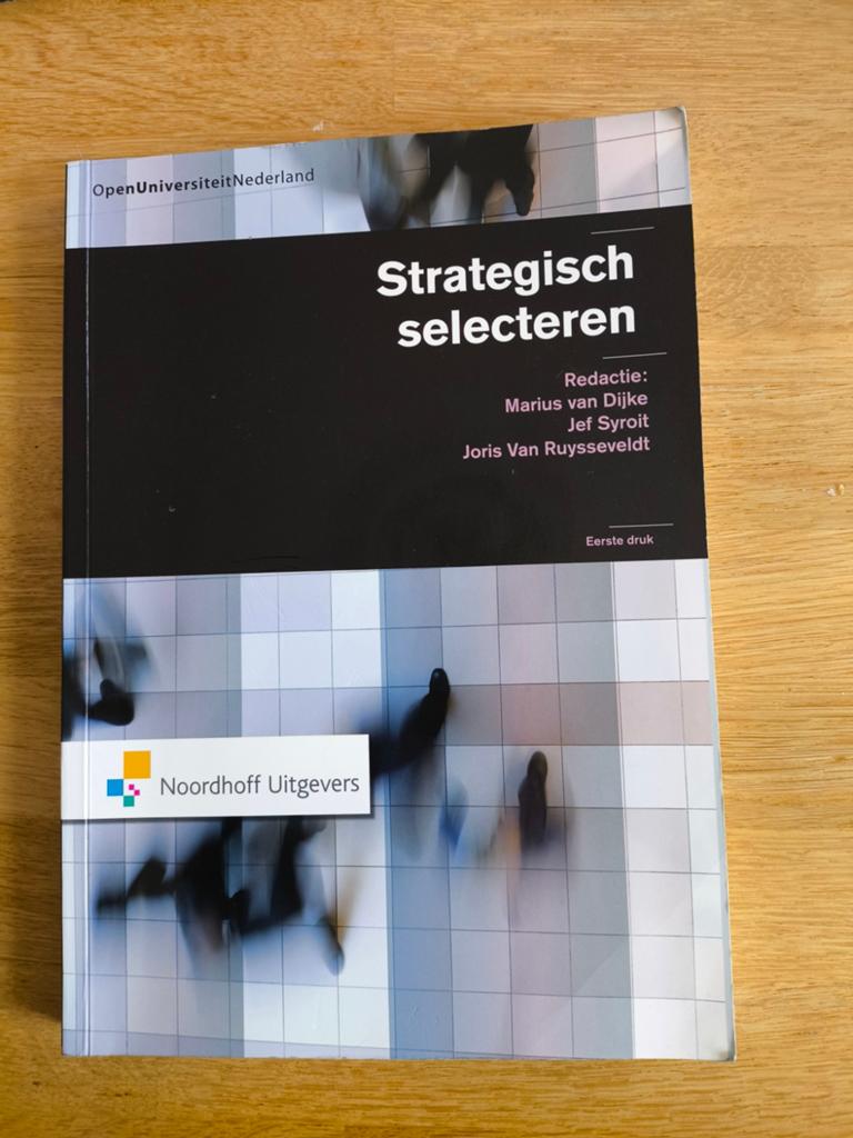 Strategisch selecteren - Open Universiteit Nederland, Boeken, Ophalen, HBO, Zo goed als nieuw, Gamma