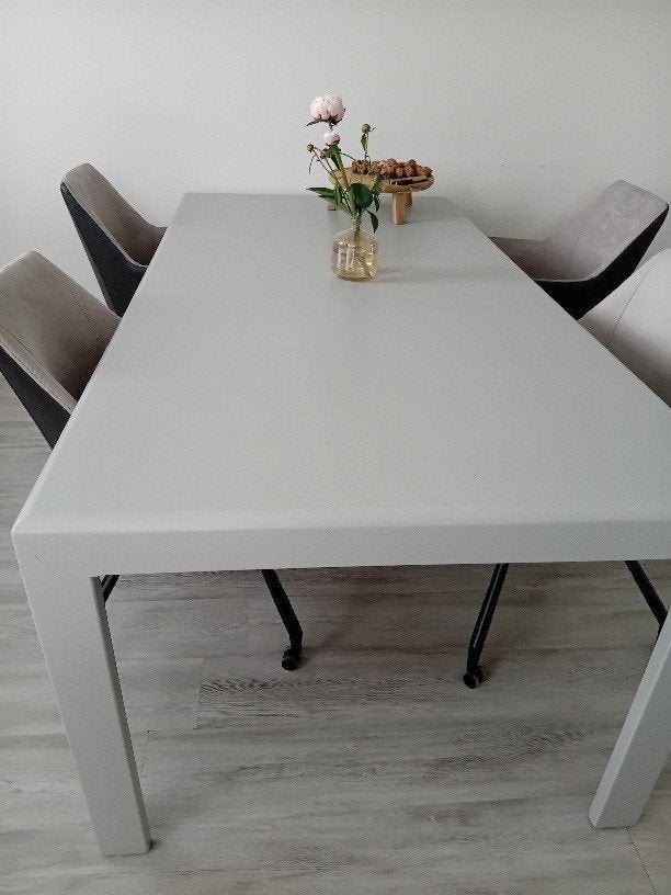 eettafel, Huis en Inrichting, Tafels | Eettafels, Ophalen, Gebruikt, 50 tot 100 cm, 150 tot 200 cm