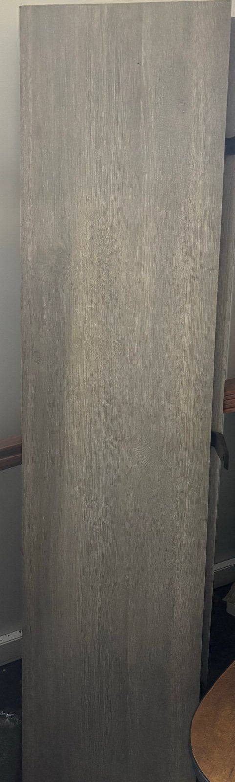 Grijze houten plank met beugels, Huis en Inrichting, Ophalen, Gebruikt