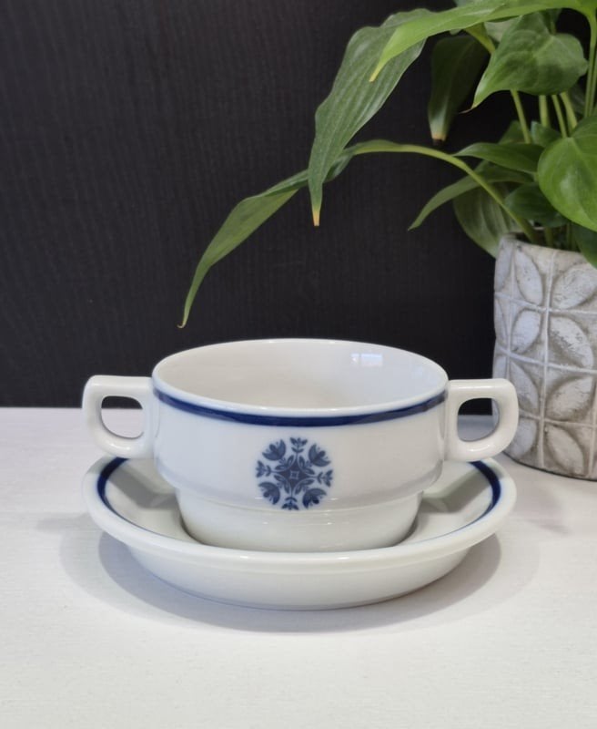 Mosa vintage porseleinen serviesgoed,  Tulp design, Ophalen of Verzenden