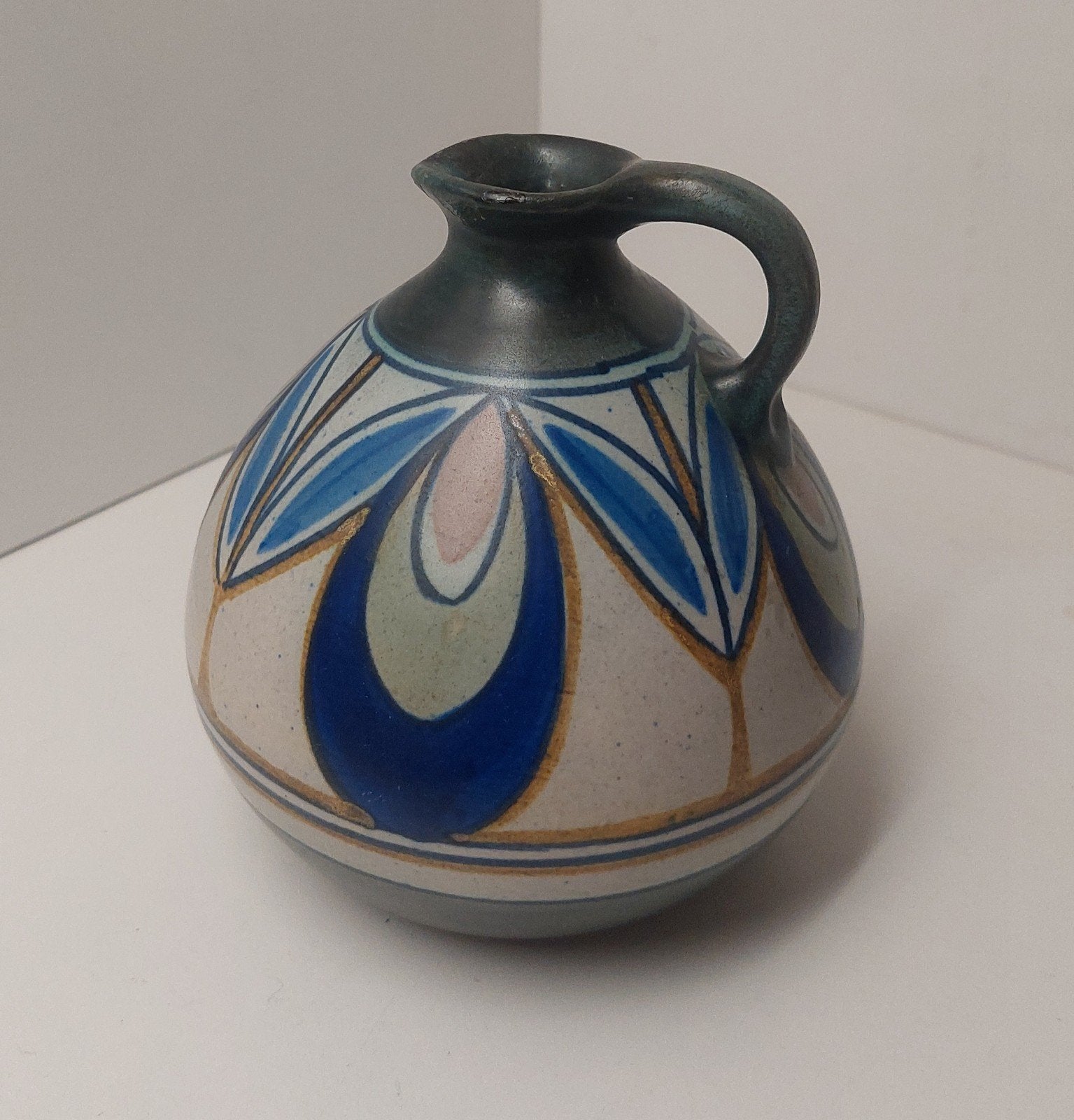 Art Nouveau -Art Deco Gouda plateel vaas Damascus 1920, Ophalen of Verzenden