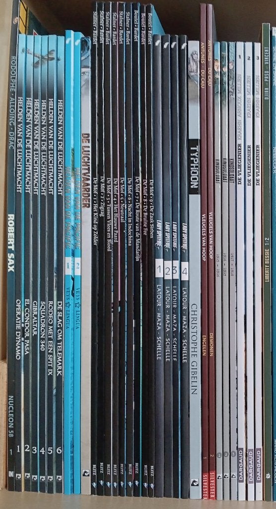 Div. stripreeksen, 32x SC, vliegtuig/2e wereldoorlog/verzet, Boeken, Stripboeken, Meerdere stripboeken, Ophalen of Verzenden, Zo goed als nieuw