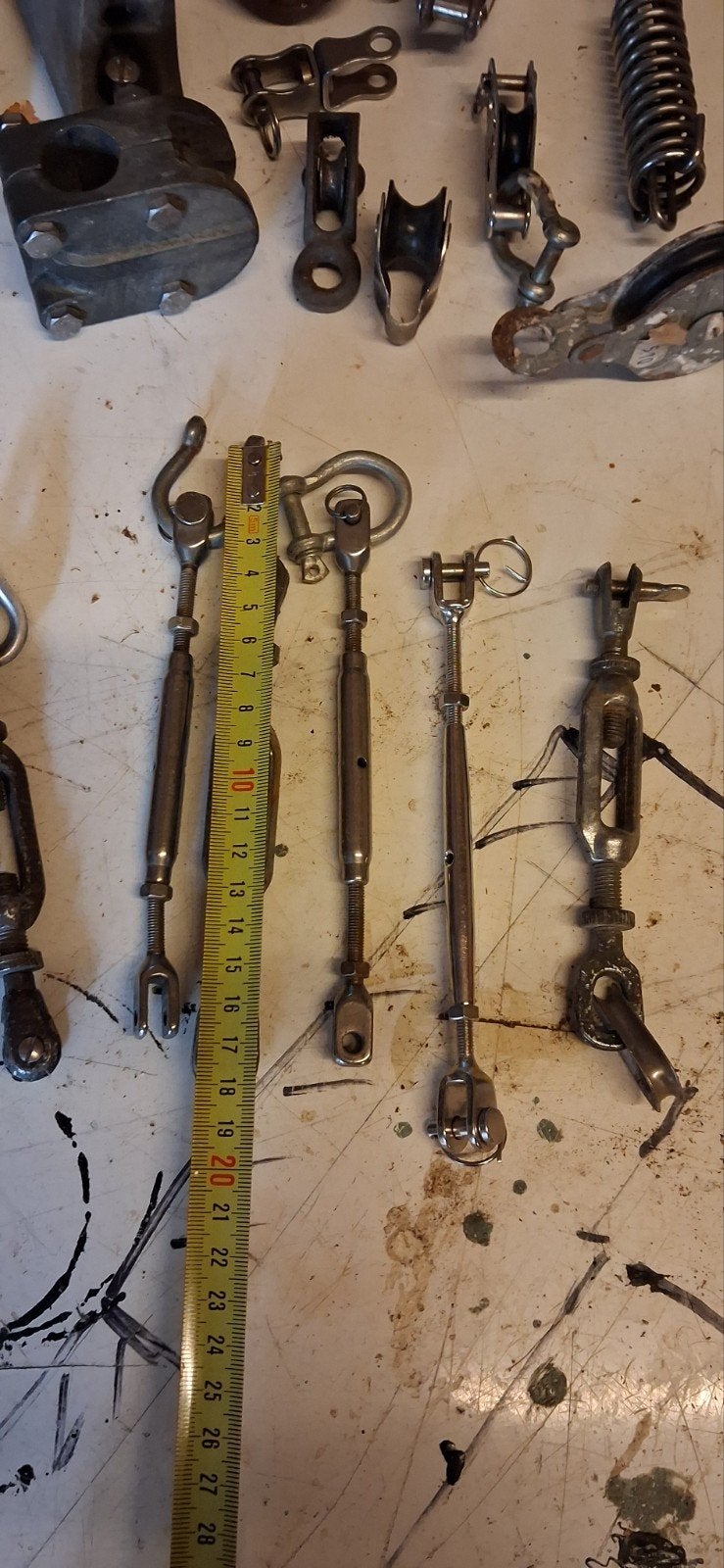 Diverse RVS Spanners en Wantspanners voor Boot, Ophalen, Gebruikt, Overige typen