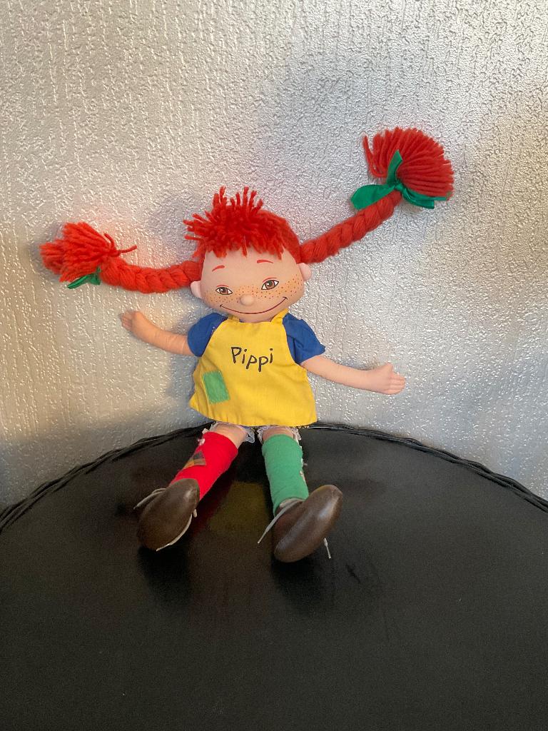 Stoffen PIPPI LANGKOUS pop (50 cm), Kinderen en Baby's, Ophalen, Zo goed als nieuw, Overige typen