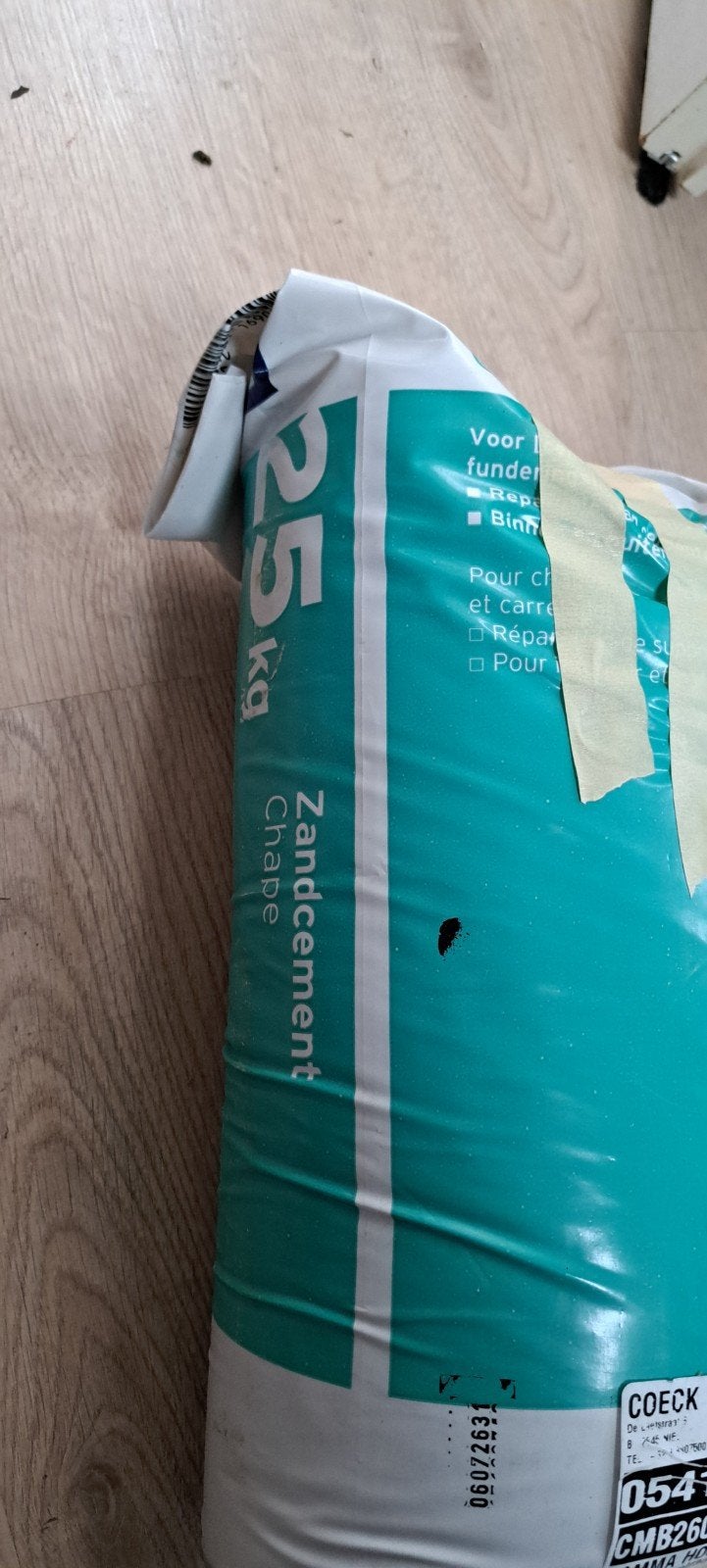 Gratis zandcement, bijna 25 kg, Ophalen