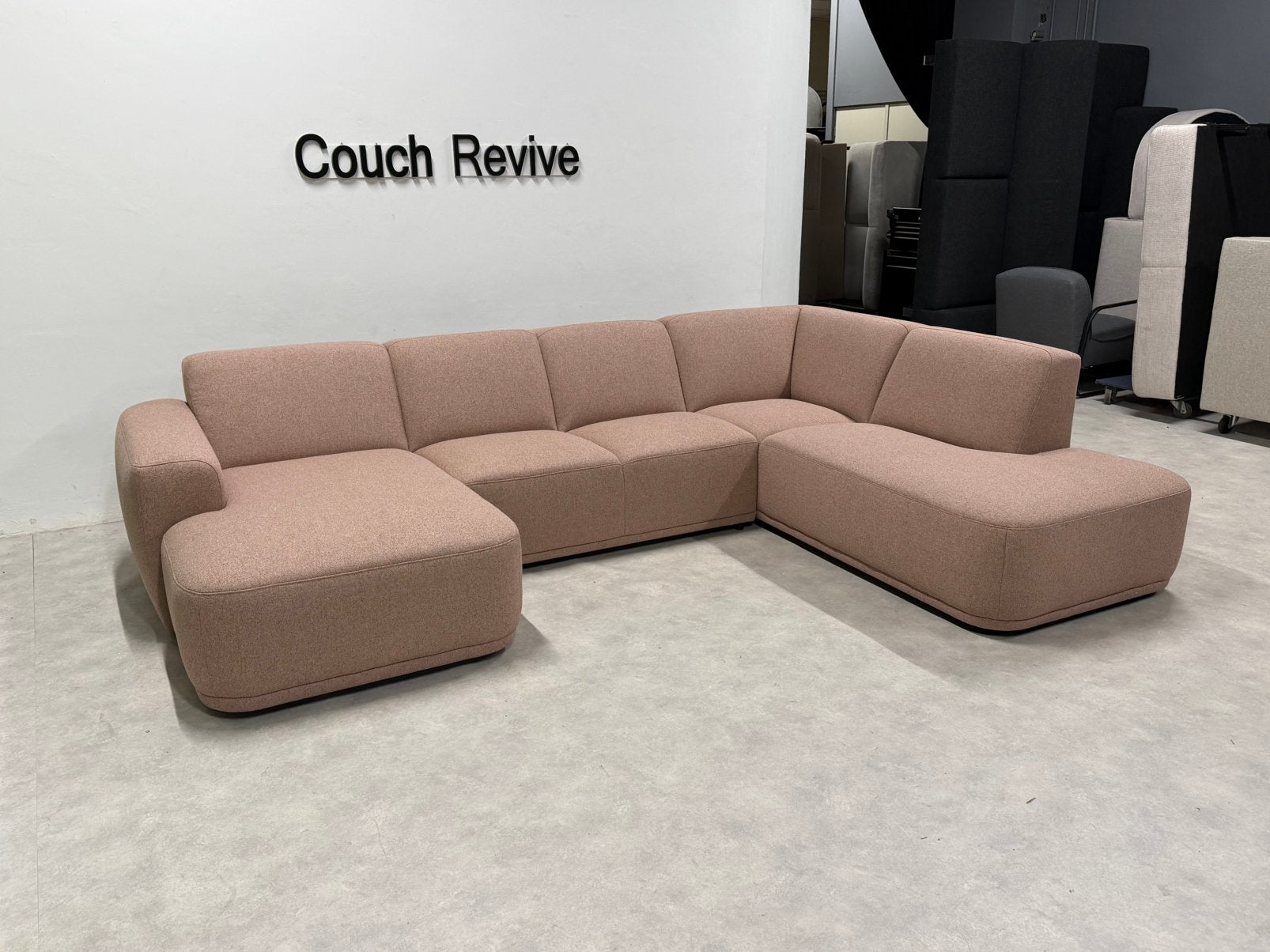 Trendhopper Falun Roze U-bank 325-225 | Gratis levering, Info@couchrevive.nl, -, Couch Revive, Ophalen of Verzenden