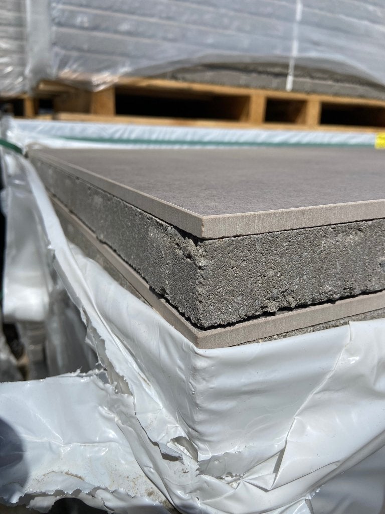 Kera Beton 60x60 Taupe keramiek op beton - J&W 151, Ophalen, Keramiek, Nieuw, 10 m² of meer