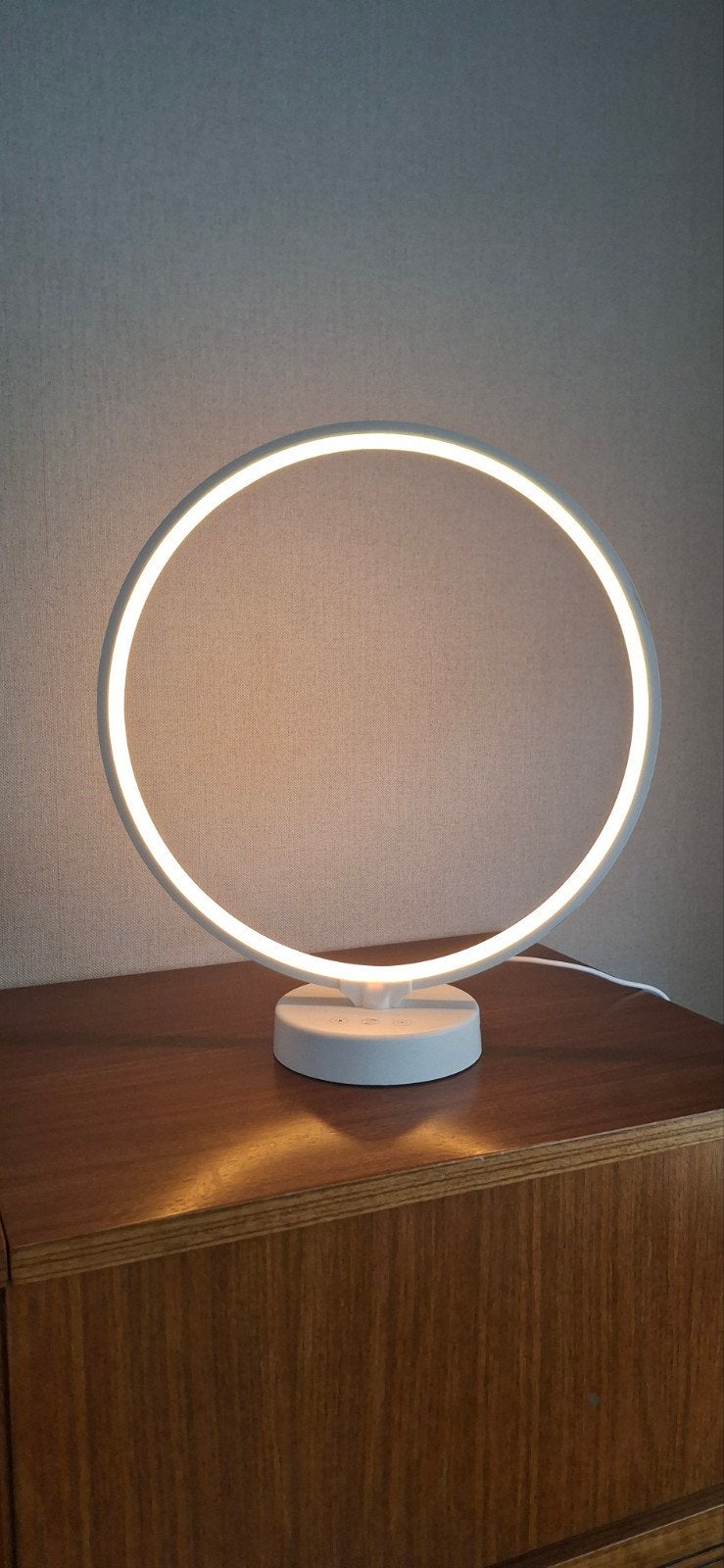 Liroma design lamp cirkel led licht, Ophalen, Overige merken, LED verlichting, Zo goed als nieuw