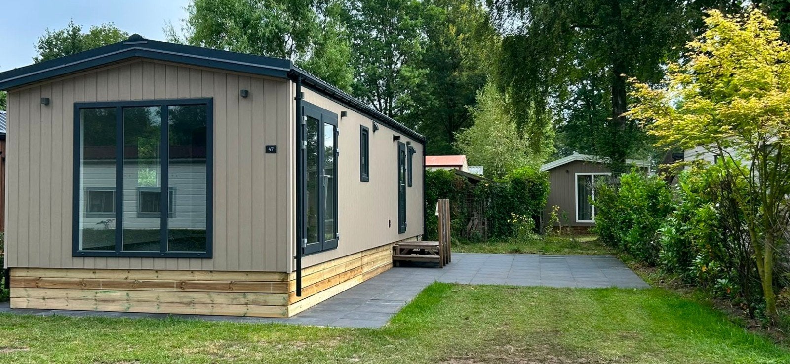 Nieuwe chalet, 5 sterrenpark in Overijssel, verhuur mogelijk, Tot en met 4