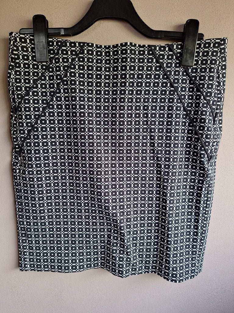 Nieuwe stretch rok zwart/wit print van Promiss, maat 38, Kleding | Dames, Maat 38/40 (M), Promiss, Zwart, Nieuw
