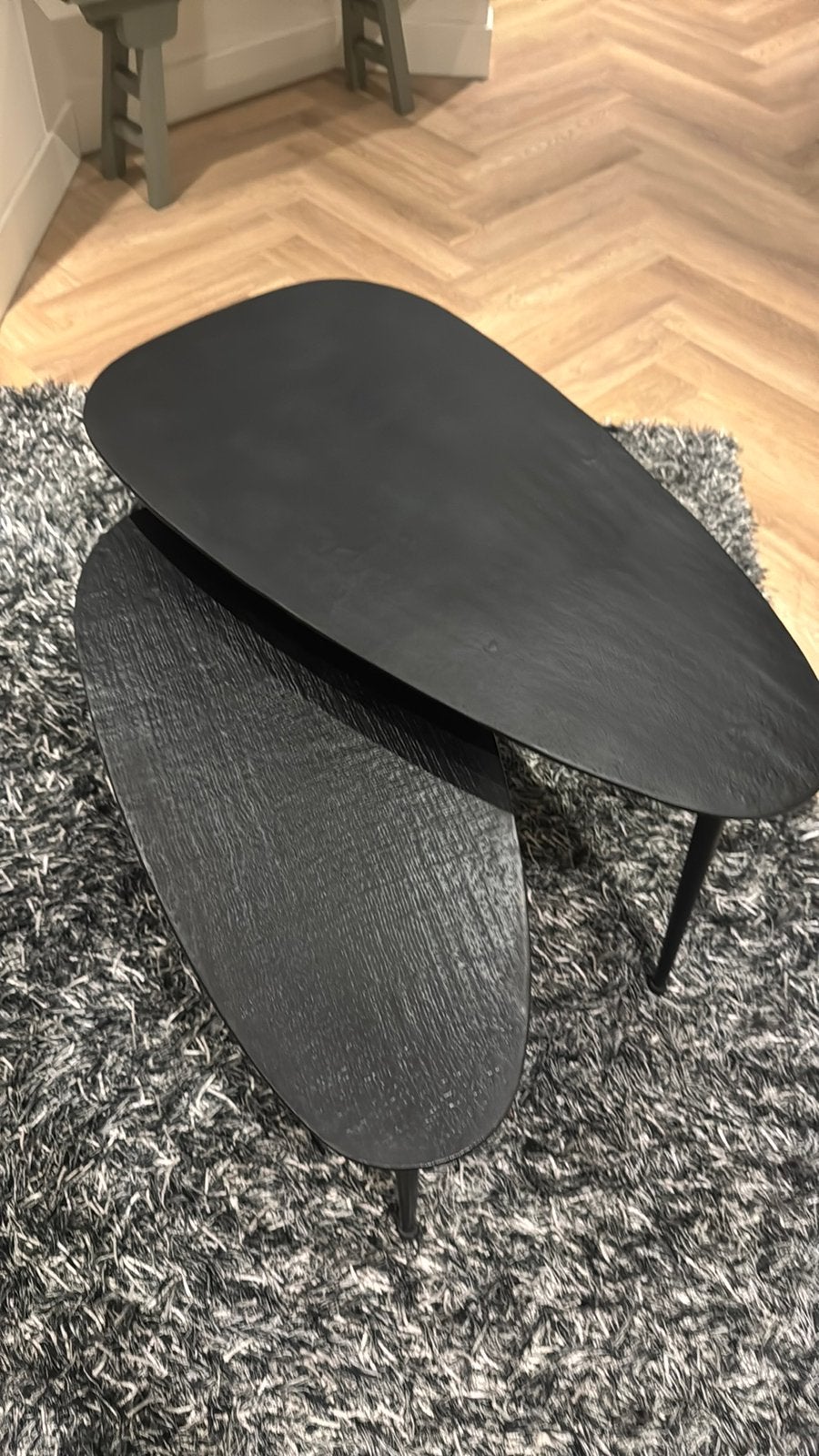 PMTE salontafel set zwart staal nieuw Is ongebruikt, 50 tot 100 cm, Nieuw, Metaal, 5 – 50