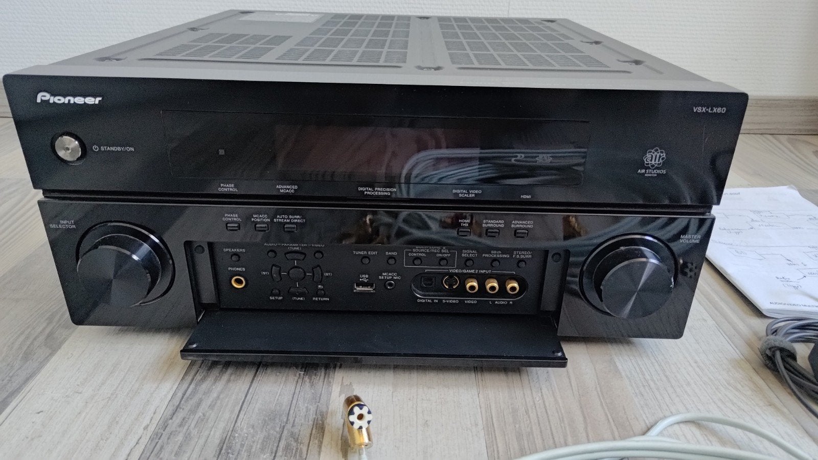 Pioneer VSX-LX60 AV-receiver met Apple Bluetooth dongle, Ophalen, Gebruikt, 60 tot 120 watt, Pioneer