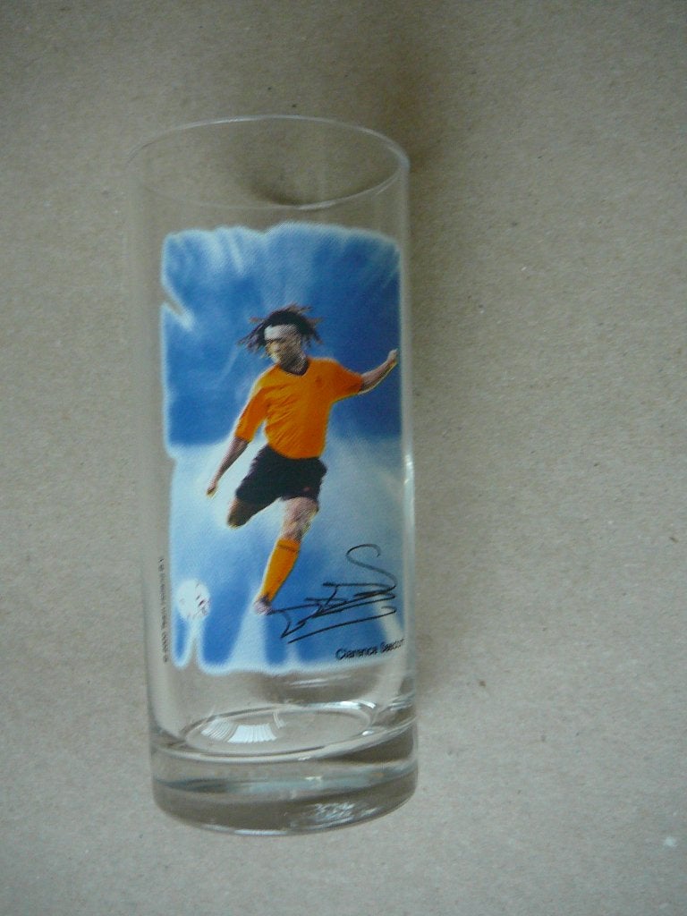 glas Clarence Seedorf (pepsi,7up,sisi), Verzamelen, Ophalen of Verzenden, Buitenlandse clubs