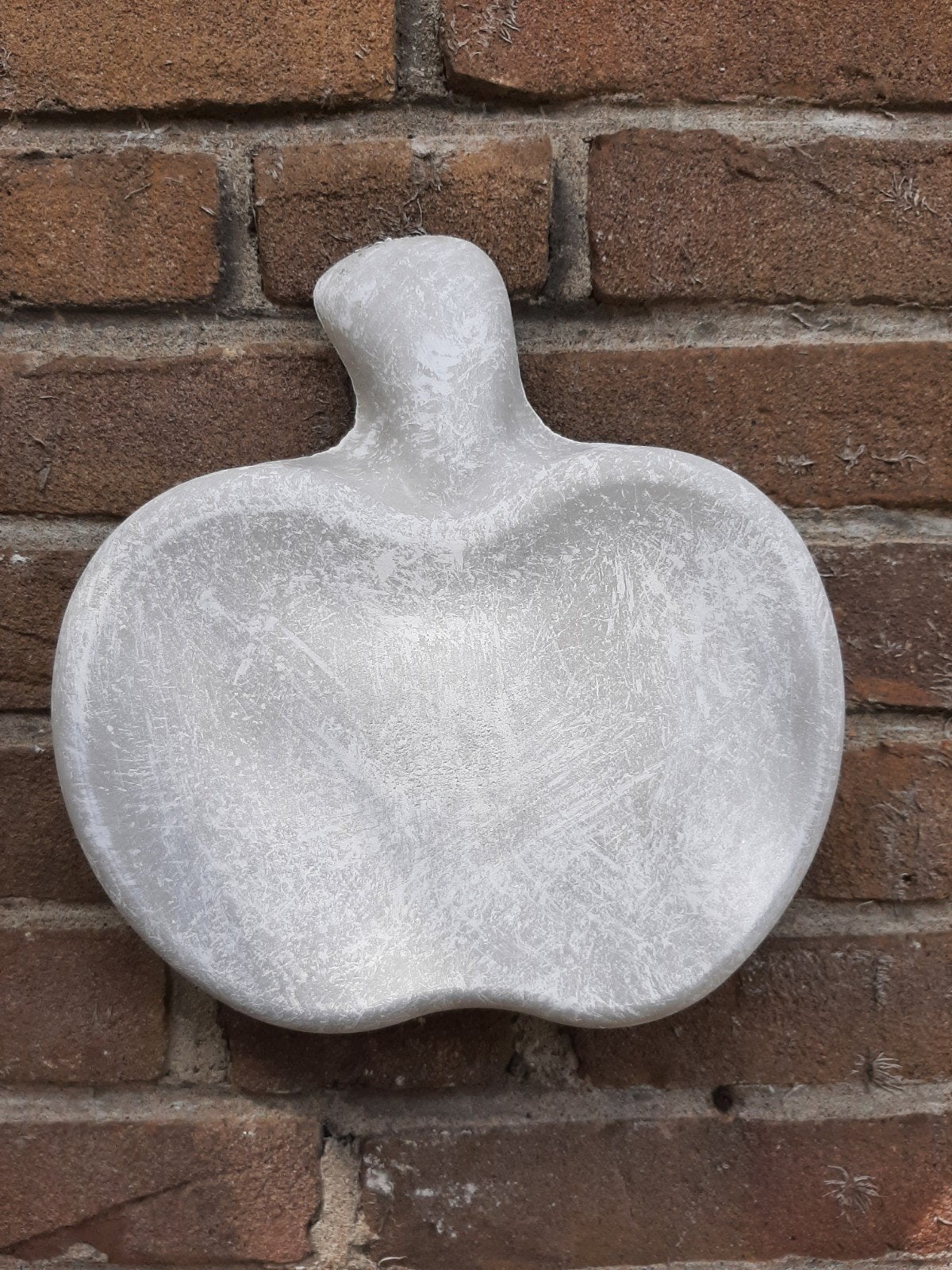 Appel wanddecoratie betonnen beeld tuinbeeld beton, Ophalen of Verzenden