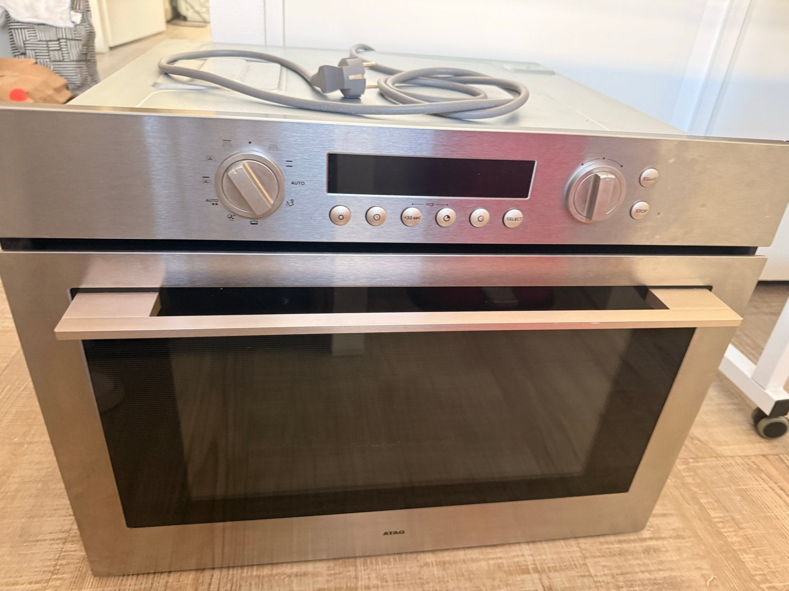 ATAG Inbouw Combi-oven - Zilver - Zo goed als nieuw, 45 tot 50 cm, Hete lucht, Ophalen of Verzenden, 45 tot 60 cm