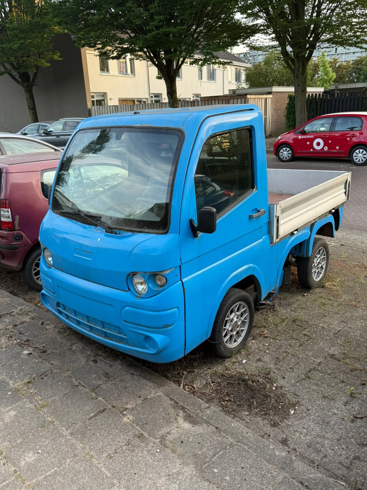 Leuke blauwe brommobiel truck, Gebruikt, Ophalen of Verzenden, Ligier, 16 km/u of meer