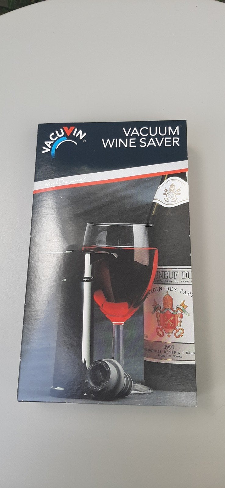 Vacu Vin Vacuum Wine Saver - Wijnvacuümpomp met stoppers, Ophalen of Verzenden