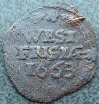 West - Friesland: - Leuke duit 1663. - Bodemvondst., Verzenden, Vóór koninkrijk, Overige waardes, Losse munt