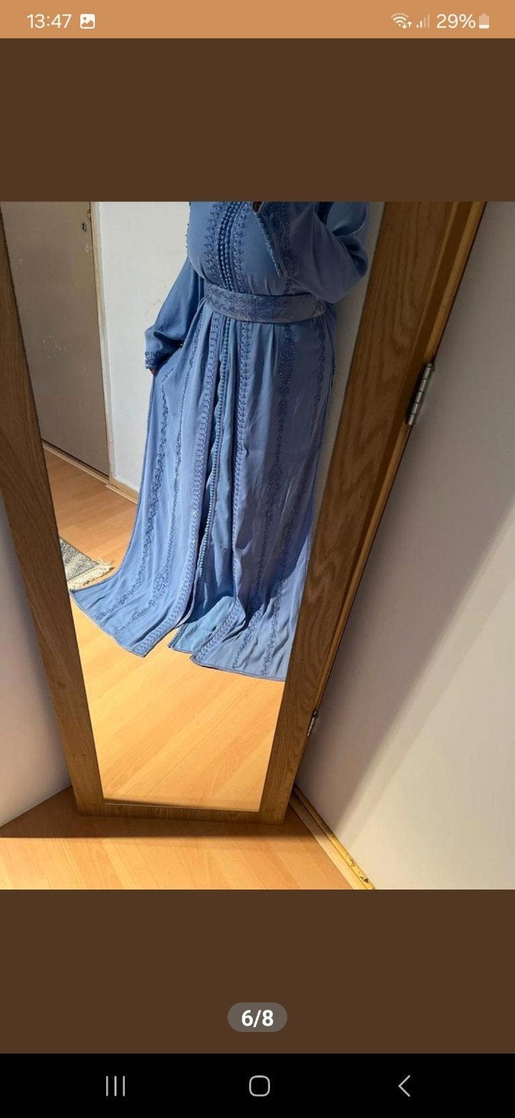 Nieuwe XL Marokkaanse Jurk - 2-delig, Ophalen, Blauw, Maat 46/48 (XL) of groter, Nieuw