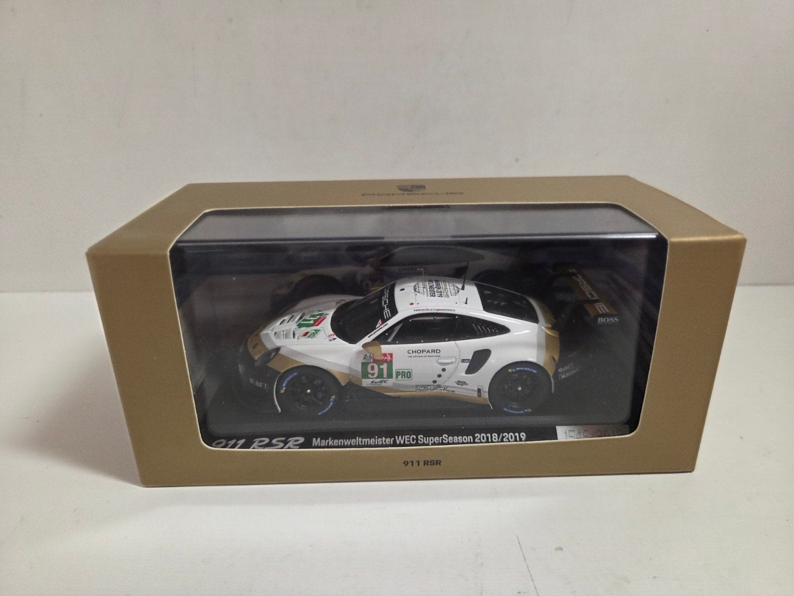 Spark Porsche 911 RSR Markenweltmeister 2018/2019, Hobby en Vrije tijd, Overige merken, Auto, ., Ophalen of Verzenden