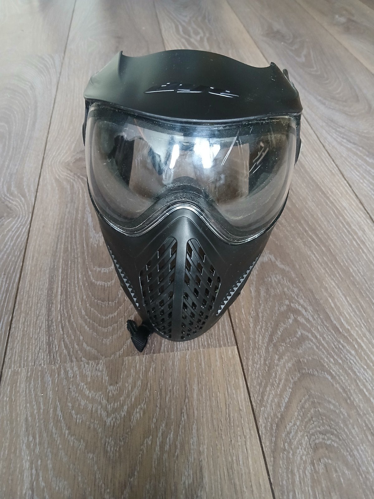 Zwart Paintball Masker met Helder Vizier, Ophalen, Gebruikt
