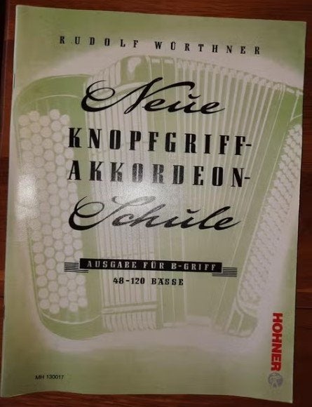 knopaccordeon-Neue Knopfgriff-Akkordeon-Schule-B griff, Ophalen of Verzenden, Les of Cursus, Accordeon