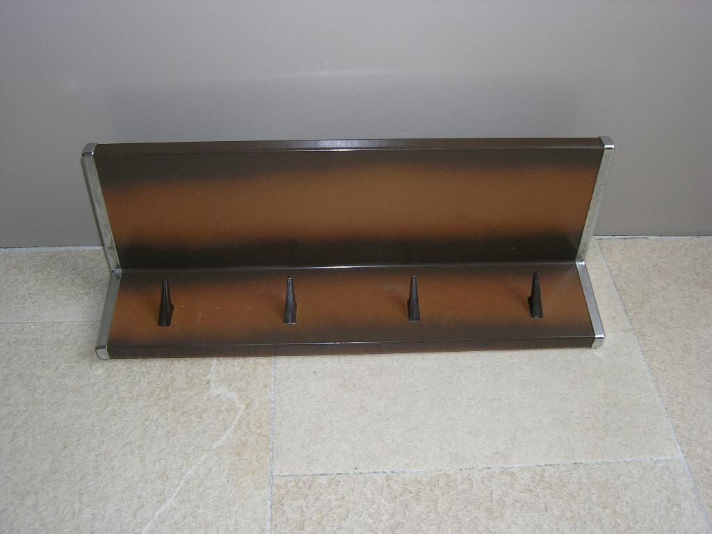 Vintage bruin Brabantia keuken- of handdoekenrek, Ophalen of Verzenden, Metaal, Bruin, Brabantia