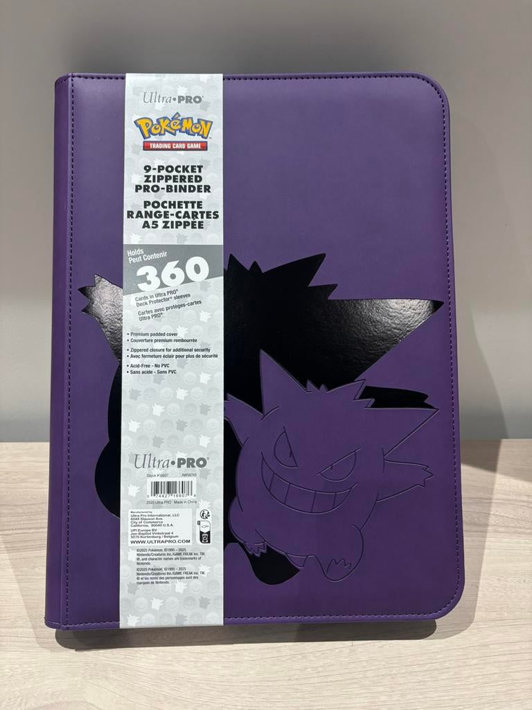 Gengar 9 Pocket Ultra PRO Pokémon Zippered Pro Binder, Ophalen of Verzenden, Zo goed als nieuw