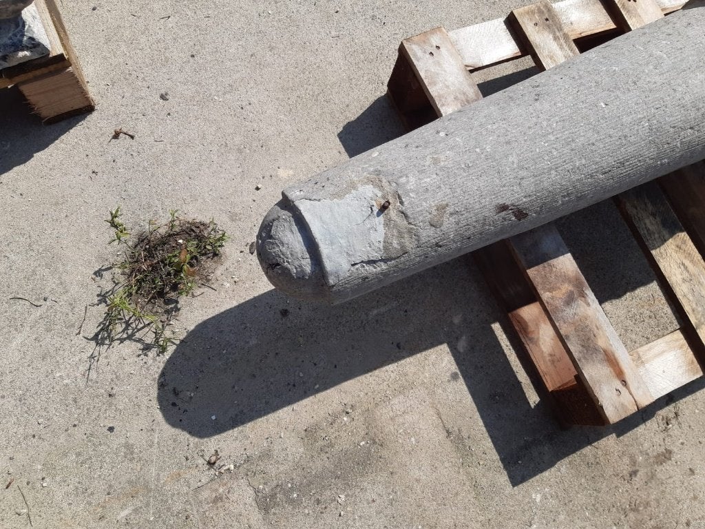 hardstenen palen antiek, stoeppaal, amsterdammertje, arduin, Ophalen, Gebruikt, Minder dan 180 cm, Palen