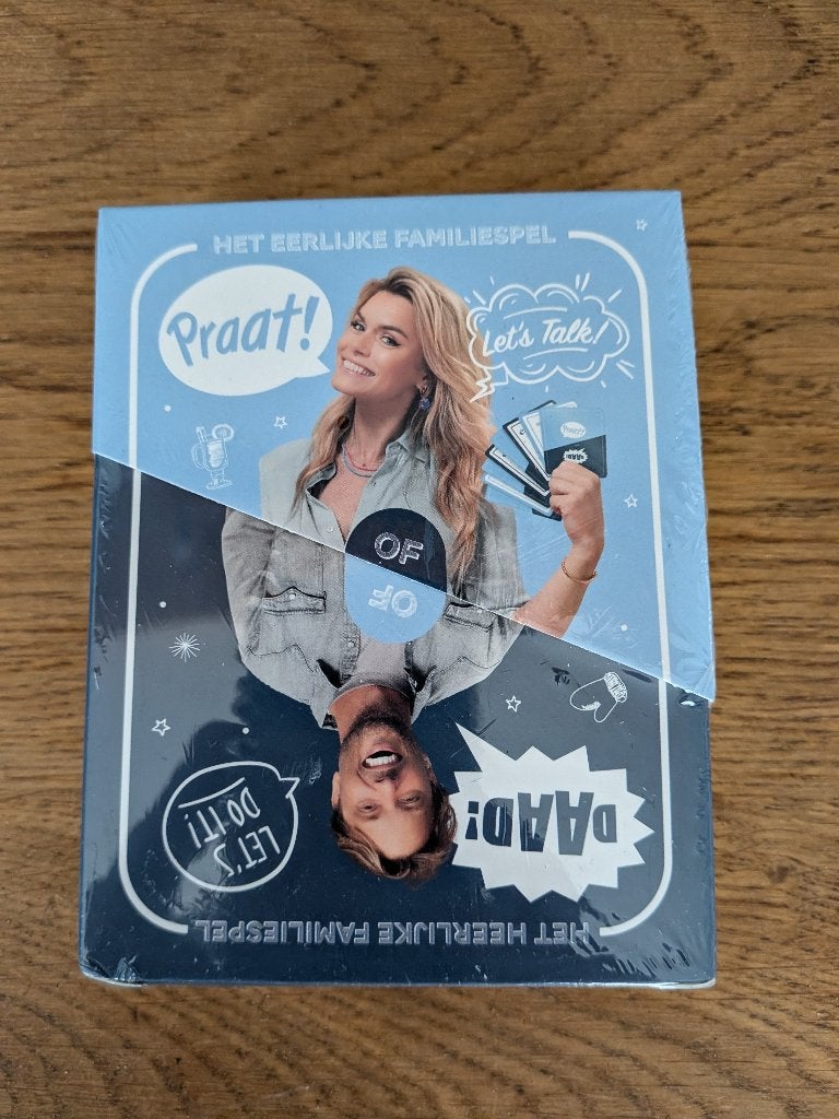 Praat! Of Daad! Wintereditie - Het Eerlijke Familiespel, Nieuw, Ophalen of Verzenden, Reisspel, Bijl PR & Communicatie
