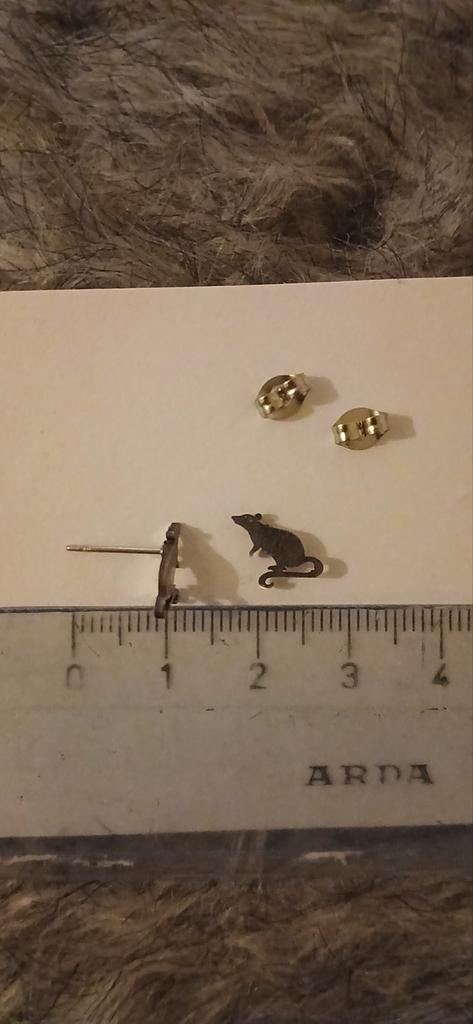 Rat oorbellen, Sieraden, Tassen en Uiterlijk, Oorbellen, Overige materialen, Verzenden, Nieuw, Knopjes of Stekers