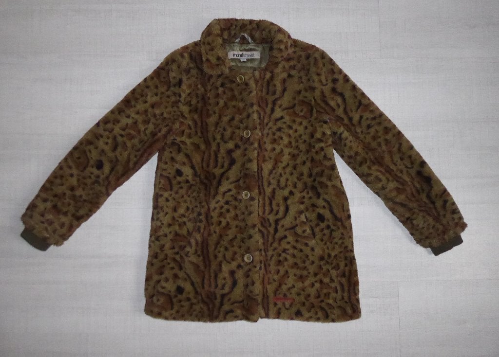 Moodstreet teddy jas tijgerprint meisje maat 146/152, Meisje, Ophalen of Verzenden, Jas, Moodstreet