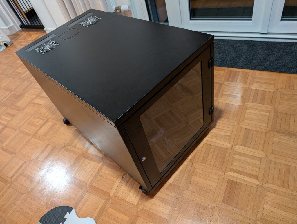 Lehmann 12U geluiddempende serverkast, Ophalen, Gebruikt, Glas, Plaatstaal