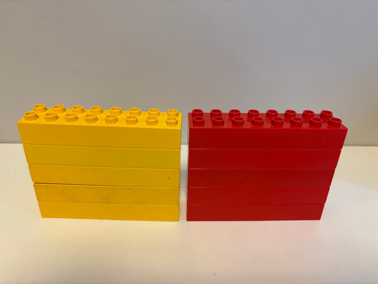 Duplo 10 blokken 16 nops 2x8, Gebruikt, Aastvej 1, 7190 Billund, Denemarken, Product.compliance@LEGO.com, Ophalen of Verzenden