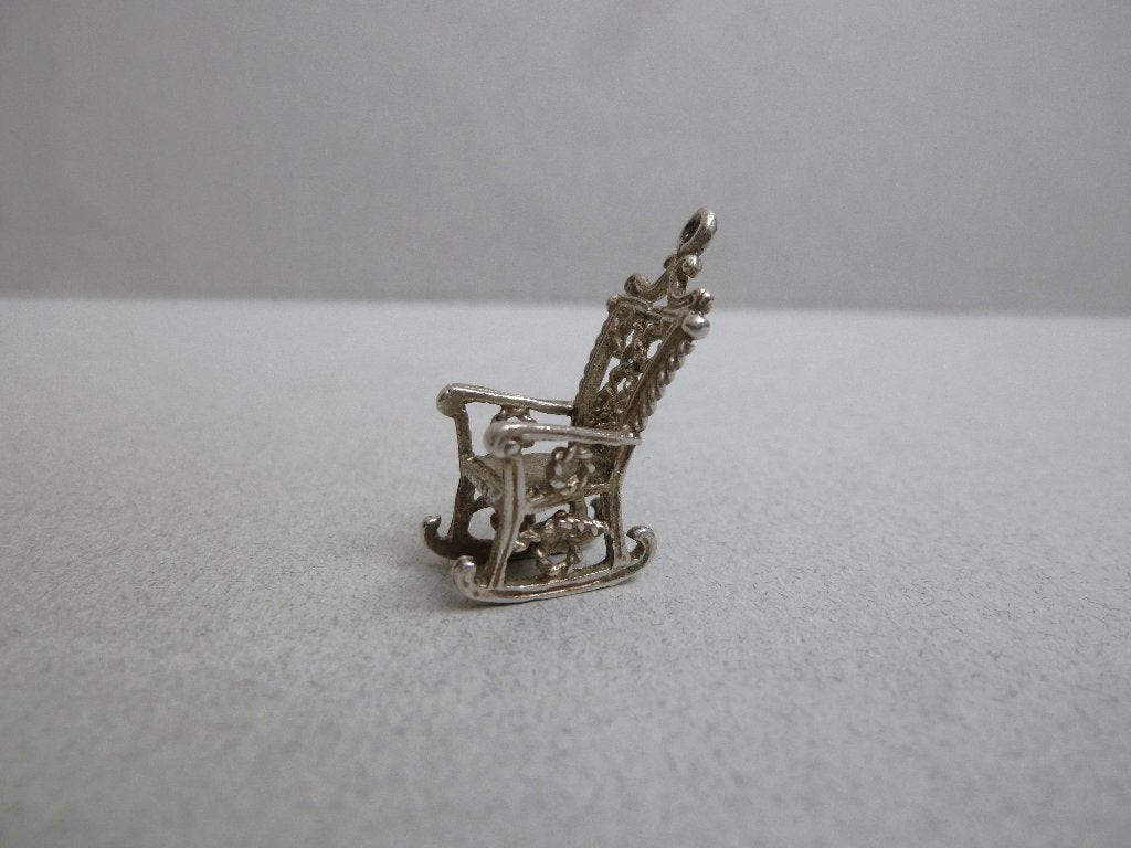Oude bedel zilver Schommelstoel, Verzenden, Zilver, Hanger