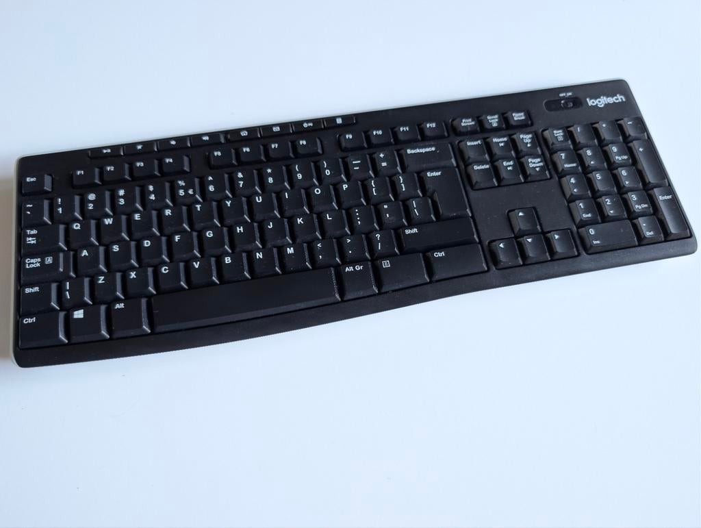 Logitech K270 Draadloos Toetsenbord QWERTY, Ophalen, Multimediatoetsen, Logitech, Zo goed als nieuw