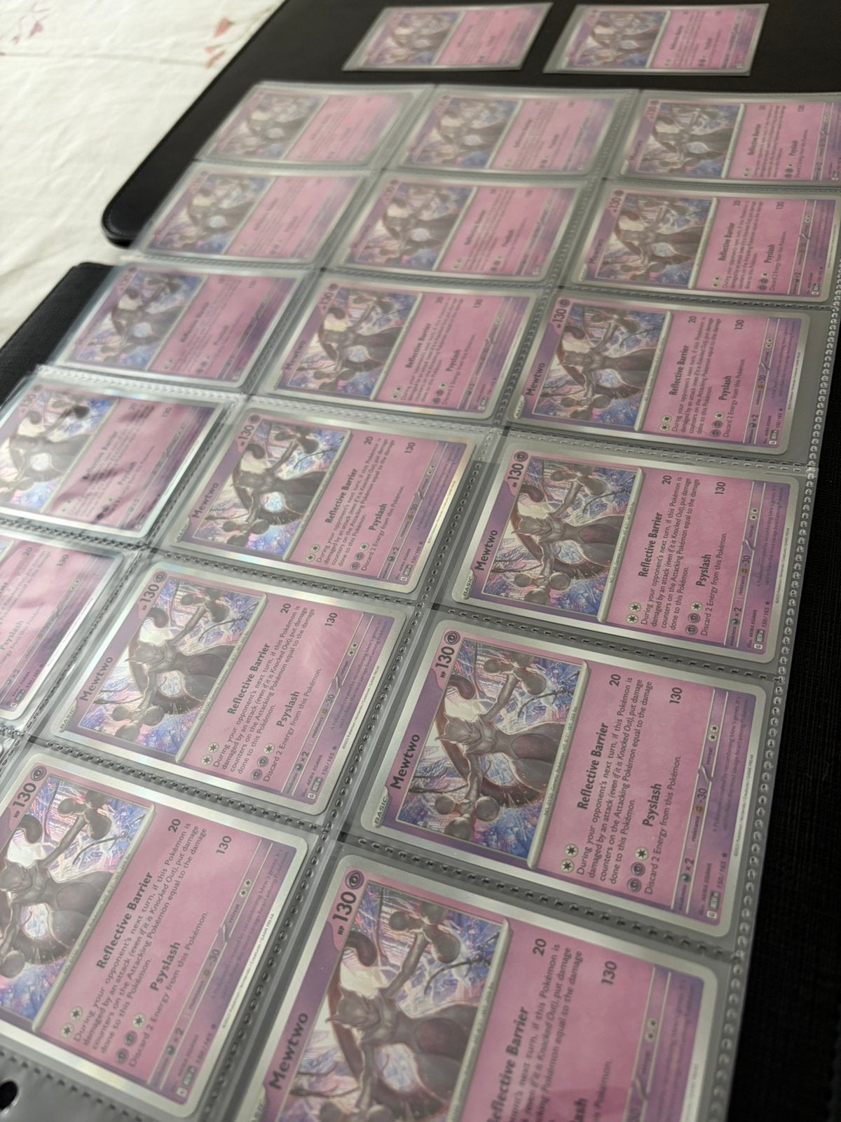 20x Mewtwo Holo - 151 MEW (zeer goede staat), Ophalen of Verzenden, Zo goed als nieuw