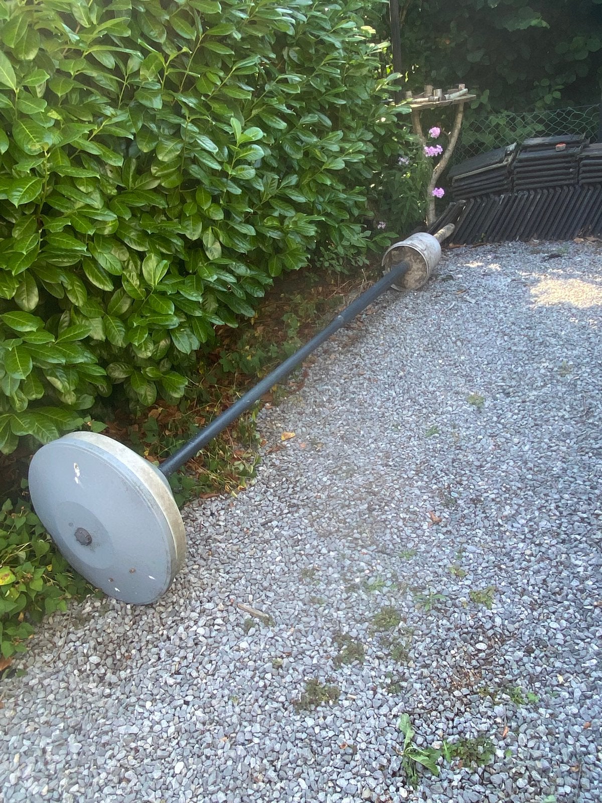 GRATIS Buitenlamp 170 cm hoog + grondpen is 100 cm met beton, Tuin en Terras, Buitenverlichting, Ophalen, Gebruikt, Staande lamp
