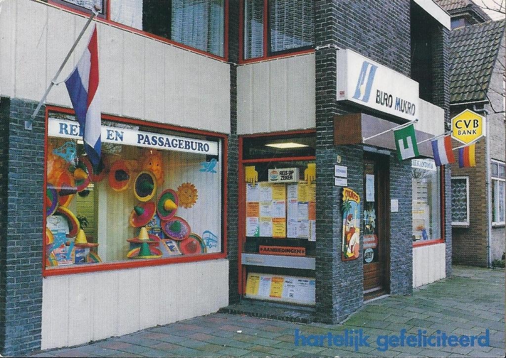 gelopen ansichtkaart buro mucro krommenie, Ophalen of Verzenden, 1980 tot heden, Gelopen