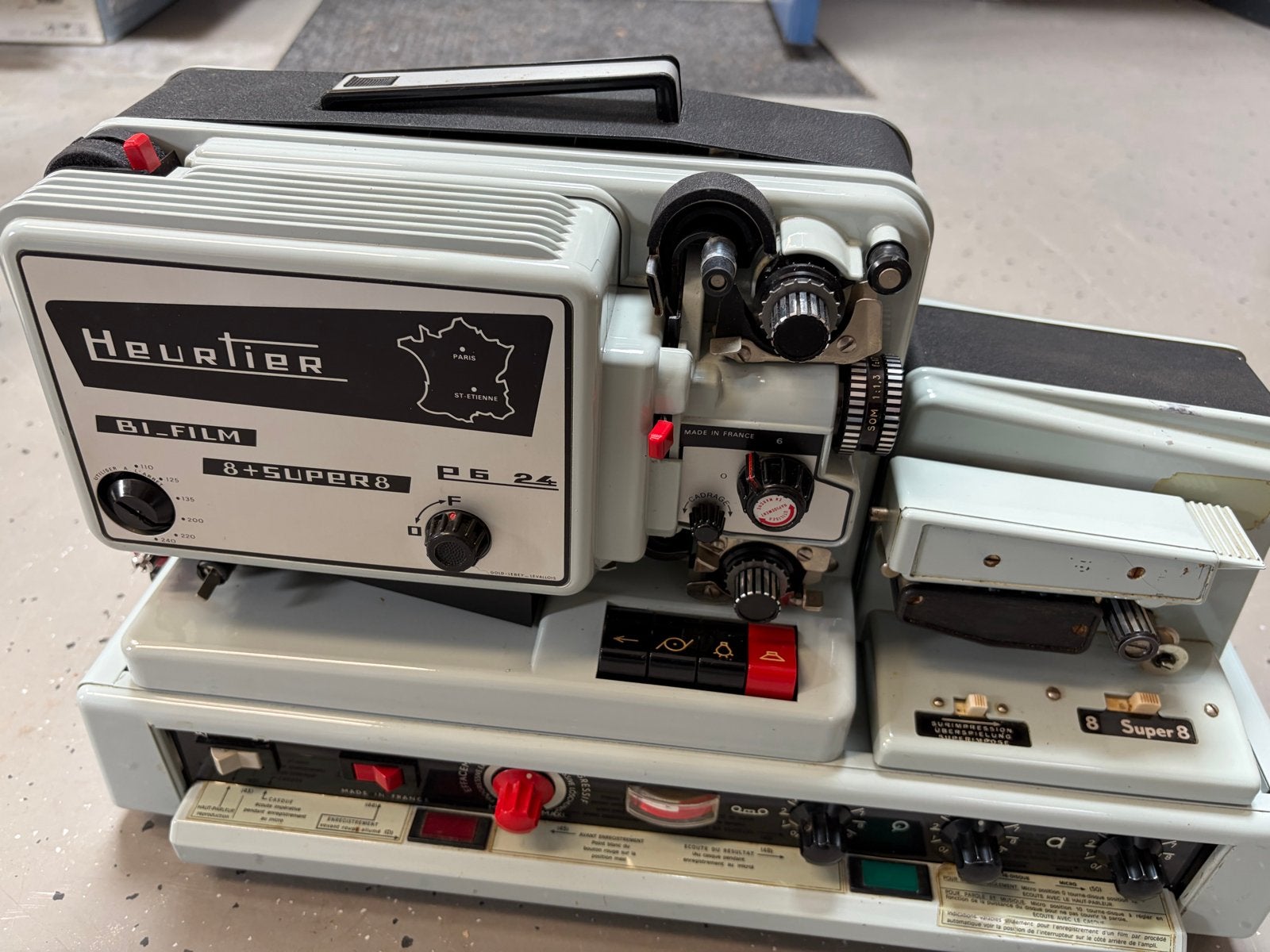 Heurtier Bi-Film 8+Super8 Filmprojector, Ophalen of Verzenden, Gebruikt