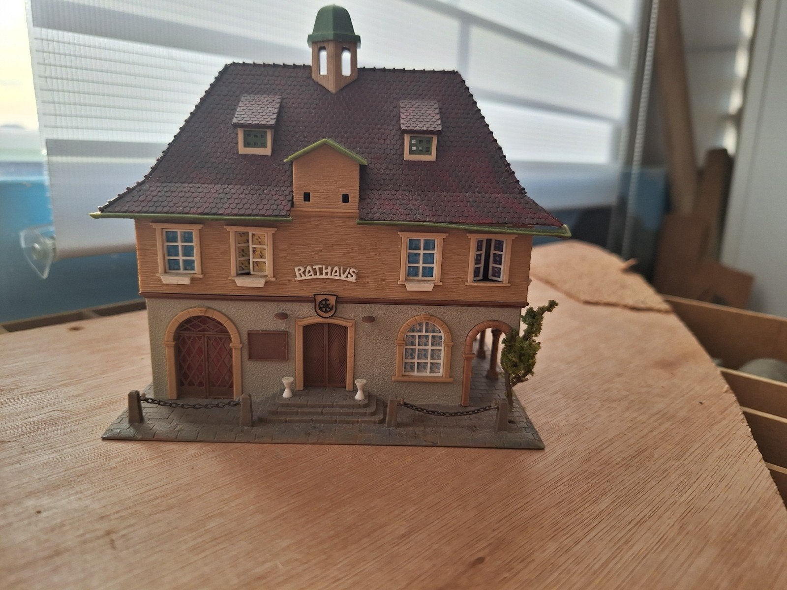Faller Rathaus H0 modelbouw huisje, Hobby en Vrije tijd, Overige merken, Gebruikt, 1:50 of kleiner, Overige typen