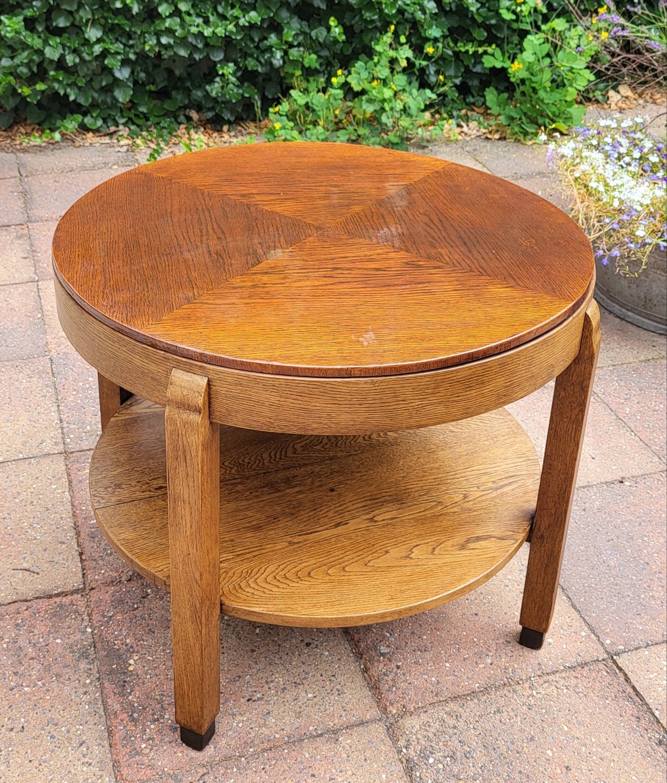 Ronde Art Deco tafel 67 cm Amsterdamse  school, Ophalen