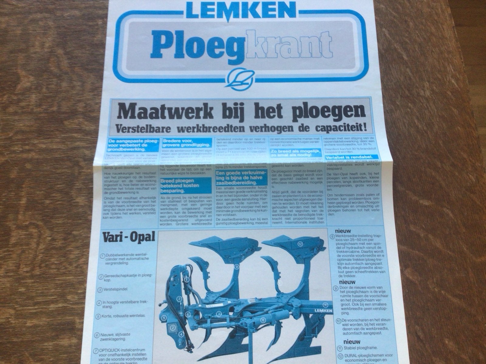 Lemken Ploegkrant - Maatwerk bij het ploegen, Ophalen of Verzenden