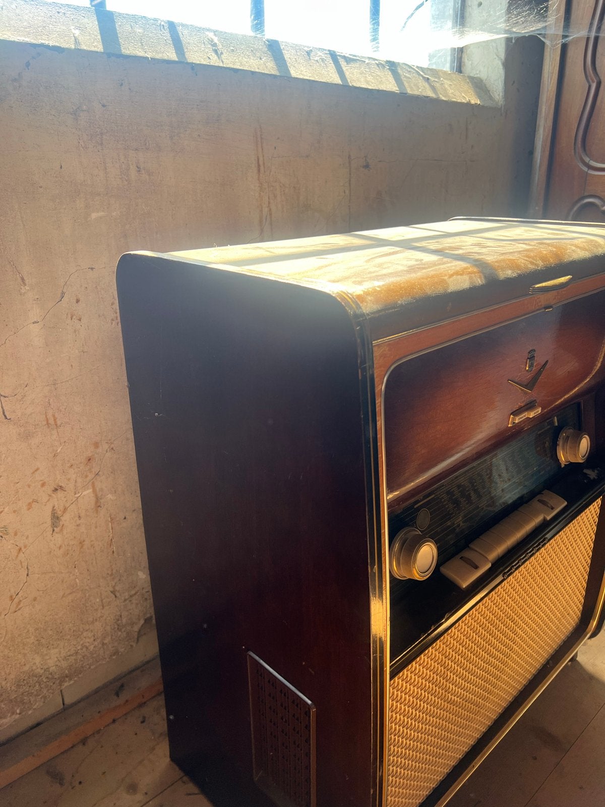 Vintage Grundig Majestic 7005 buizenradio-meubel (jaren 50), Ophalen of Verzenden