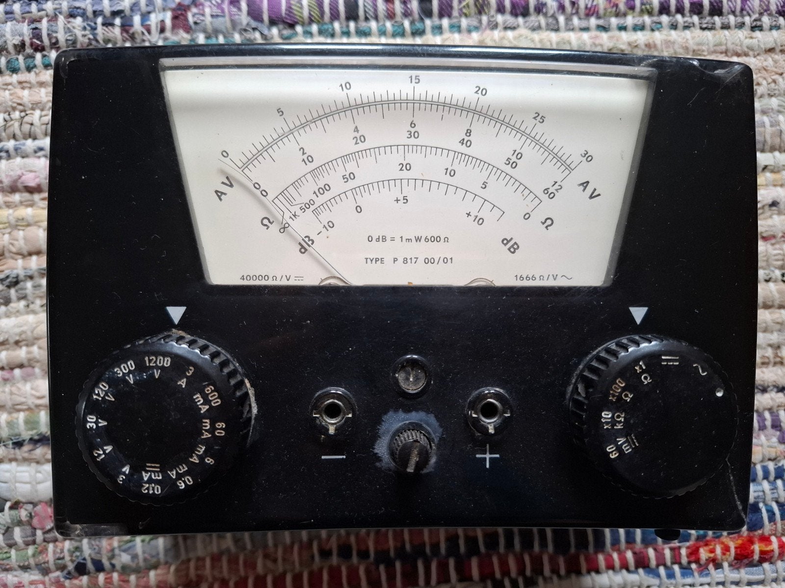 Vintage Philips Type P 817 00/01 Voltmeter, Ophalen of Verzenden