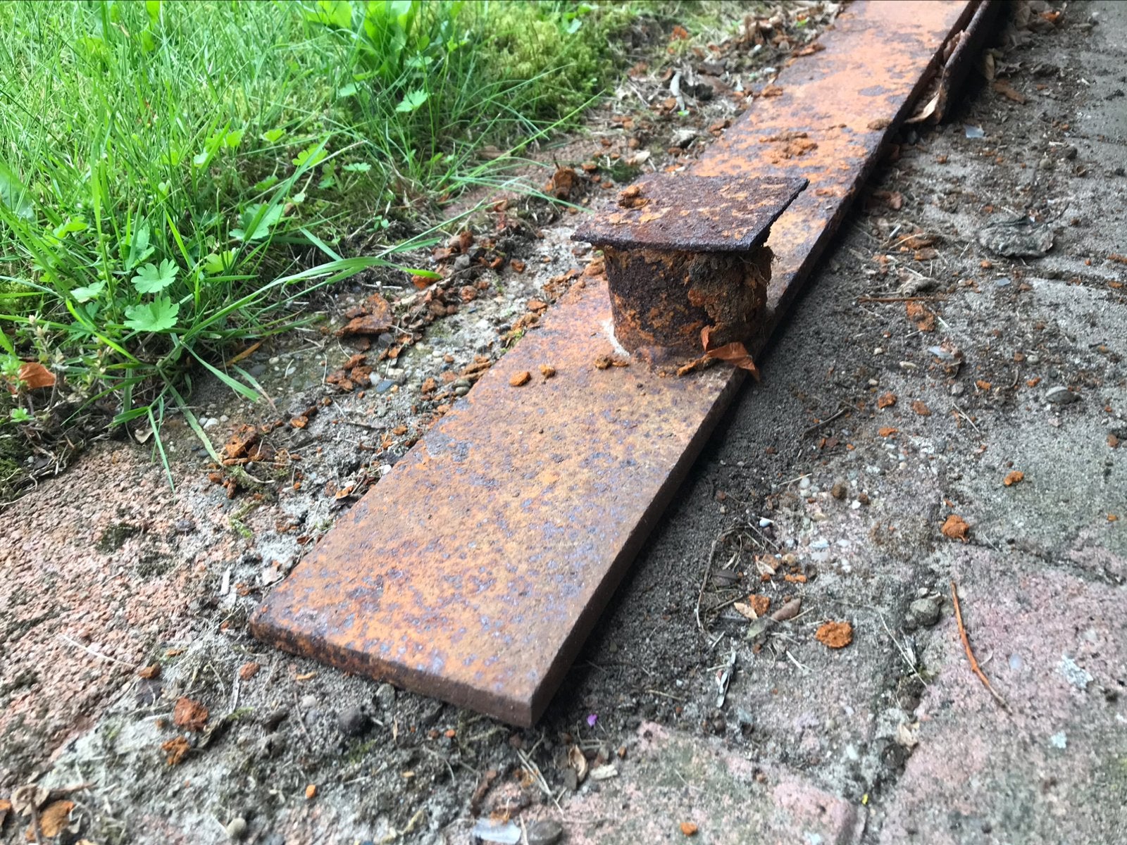 Stalen rail, plat strip 6080x100x10 mm, Doe-het-zelf en Verbouw, Metalen, Ophalen, Gebruikt, IJzer
